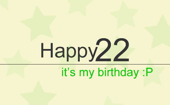 Happy 22