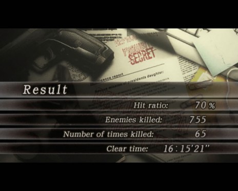 Resident Evil 4 Results