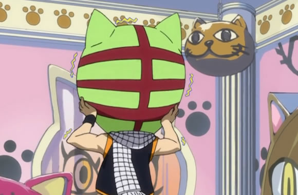 Natsu With A Cat Head