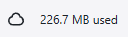 226.7 MB used