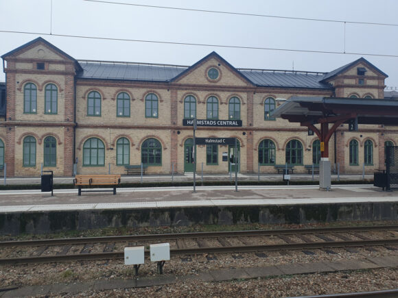 The Train Station State In Halmstad